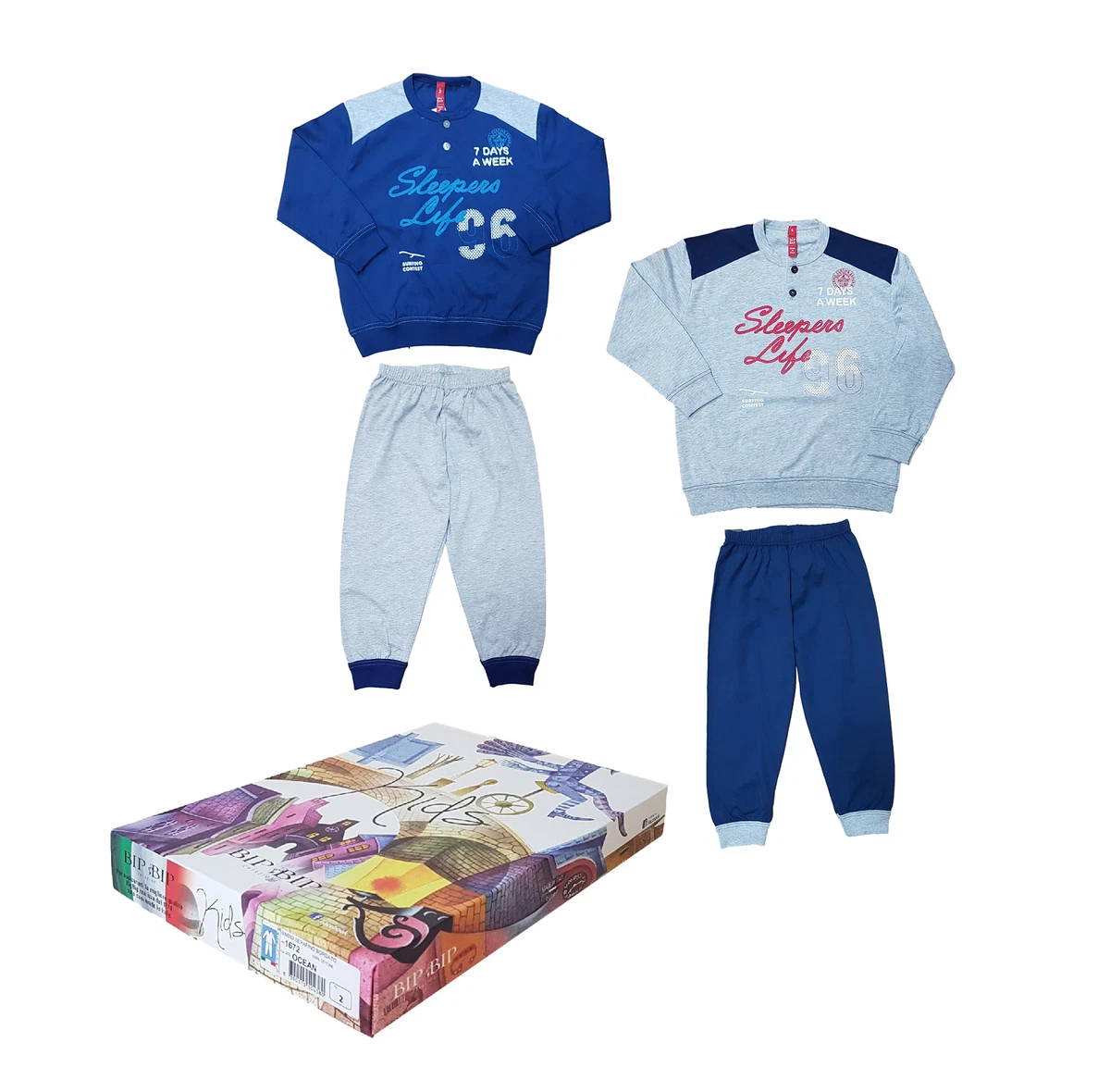 Pigiama Bambino Little Hand In Cotone 2 Pezzi: Set Notte Lungo Con Fantasia Dinosauri, Maniche Lunghe E Collo Rotondo. Morbido, Traspirante E Ignifugo Senza Trattamenti Chimici. Taglie Da 92 A 122 (1-7 Anni). Regalo Di Natale Perfetto! - 4