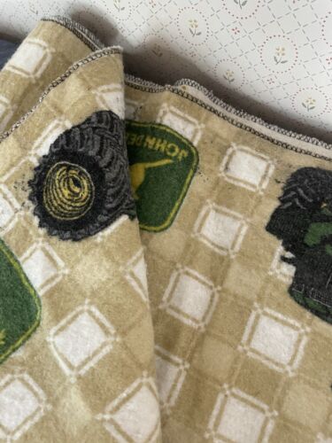 Vtg John Deere Comforter Blanket 74x82” 1980s 1990s Tractor Twin Full USA - Picture 14 of 21