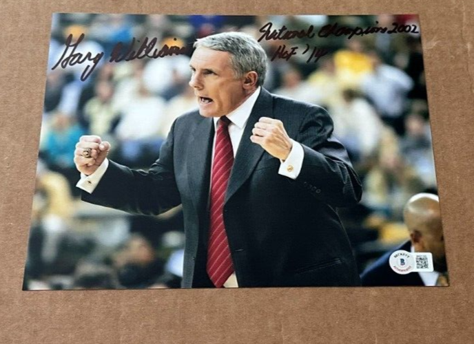 GARY WILLIAMS Autographed Signed Maryland Terrapins 8X10 PHOTO W/INSCRIPTIONS BECKETT #2 