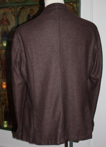 NEW Hugo Boss Hanry Brown Wool Blend Slim Fit Blazer Jacket Sz 46R NWT $595 - Picture 12 of 17