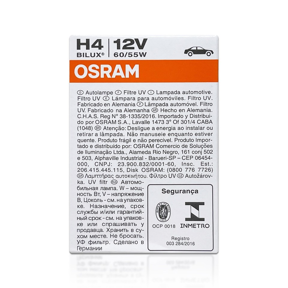 Osram ORIGINAL OEM 9003 H4 Halogen Headlight Bulbs 64193 DOT High Low 2 ...