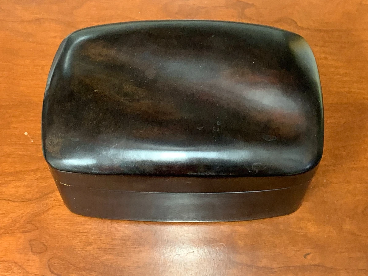 VINTAGE TIFFANY & CO. ELSA PERETTI LEATHER JEWELRY BOX 7 X 5 X 3