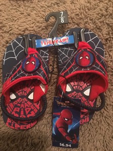 spiderman light up flip flops