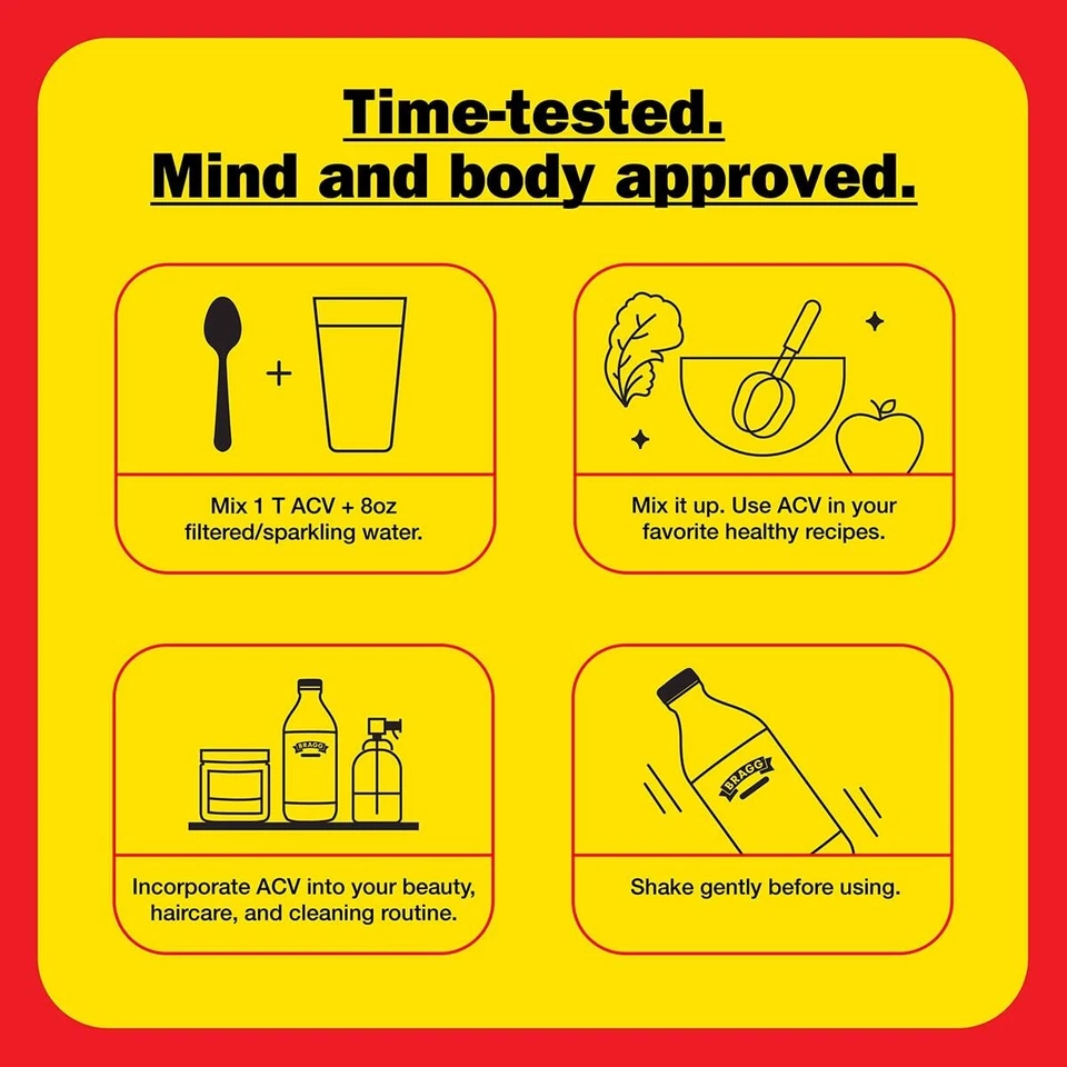 Vinagre de sidra de manzana orgánico con la madre - 64 fl oz Foto 4 de 4