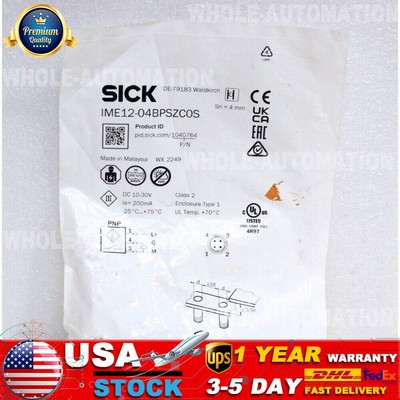 New SICK IME12-04BPSZC0S IME1204BPSZC0S 1040764 PROXIMITY SWITCH SENSOR
