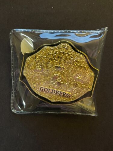 Loot Crate WWE World Heavyweight Champion Pin WCW Goldberg Slam Crate BIG GOLD