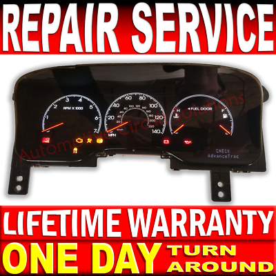 04-06 Lincoln Navigator Dash Instrument Cluster Odometer Display