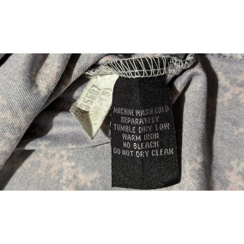 Kenneth Cole New York long sleeve polyester snap button Mod Mens Shirt size L - Picture 6 of 7
