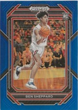 2023-24 Panini Prizm Ben Sheppard Blue Prizm RC 002/249 Indiana Pacers