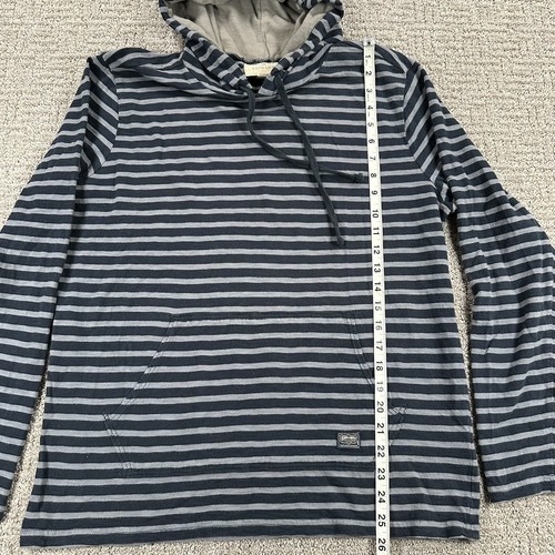 Ralph Lauren Denim & Supply Hoodie Medium M blau grau gestreiftes Sweatshirt Herren - Bild 7 von 14