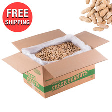 WHOLESALE 25 lb. Bulk Roasted In-Shell Salted Peanuts Food Pantry Snack Supply