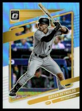 2021 Donruss Optic Carolina Blue & White Bryan Reynolds Pittsburgh Pirates #109