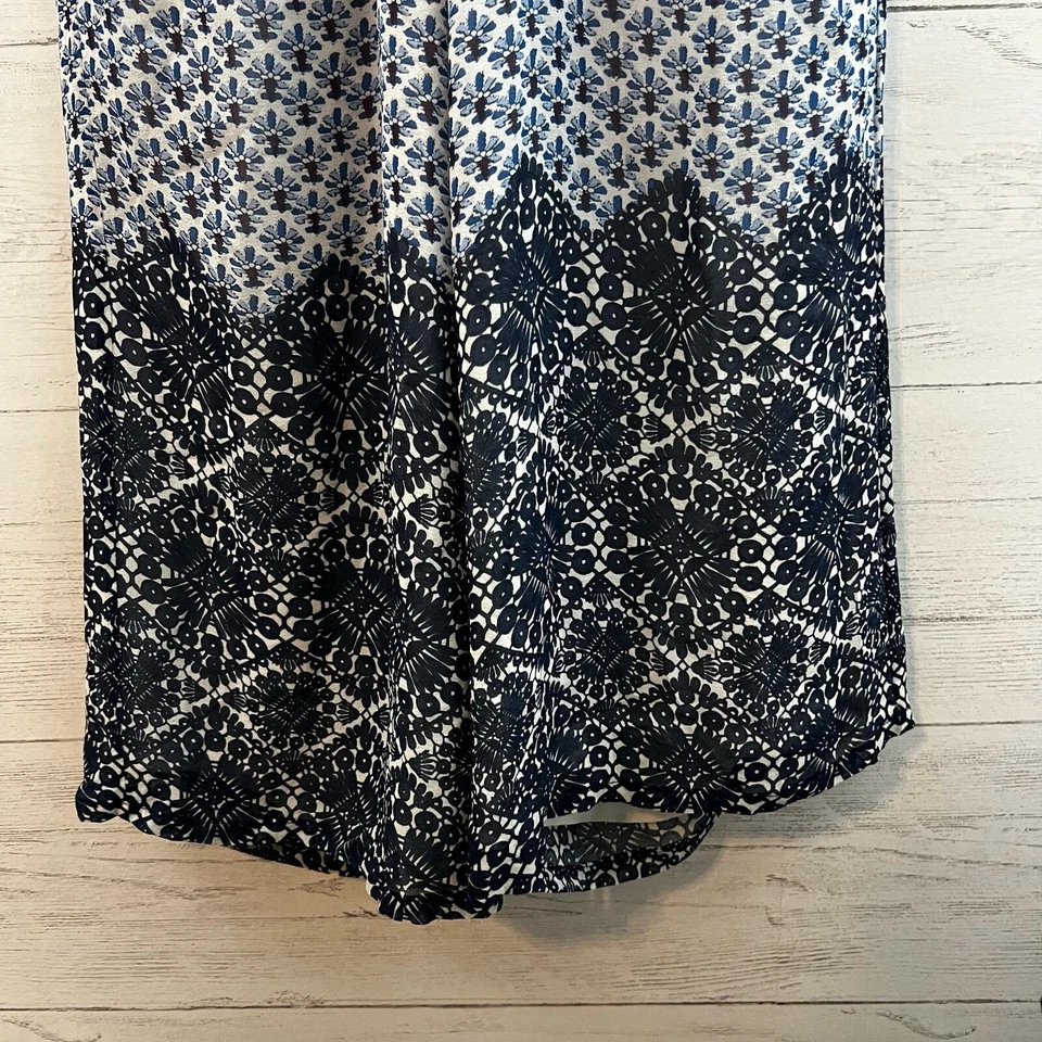 Mono halter de seda estampado pierna ancha Tory Burch talla S Foto 4 de 4