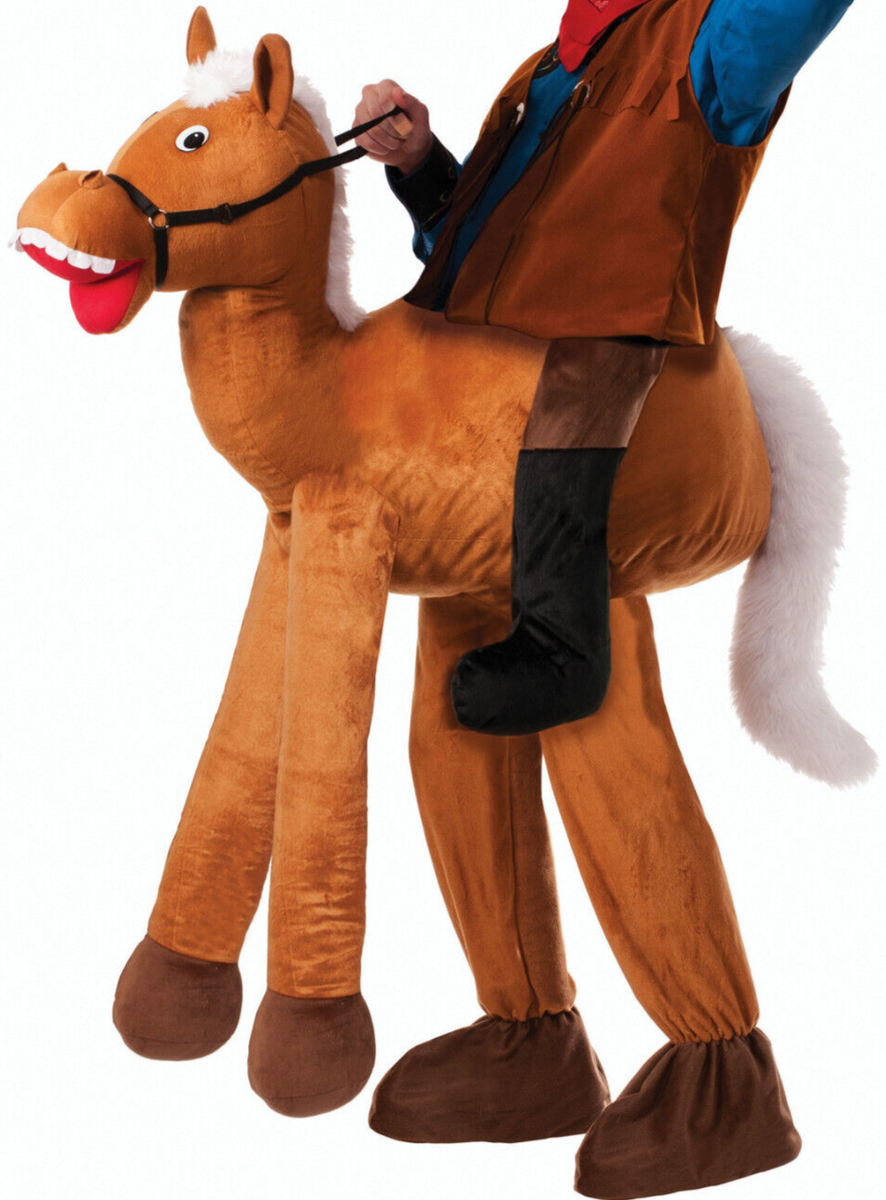 Cartoon cowboy rijden op een paard | Premium Vector