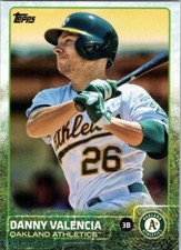 2015 Topps Update #US250 Danny Valencia Oakand Athletics