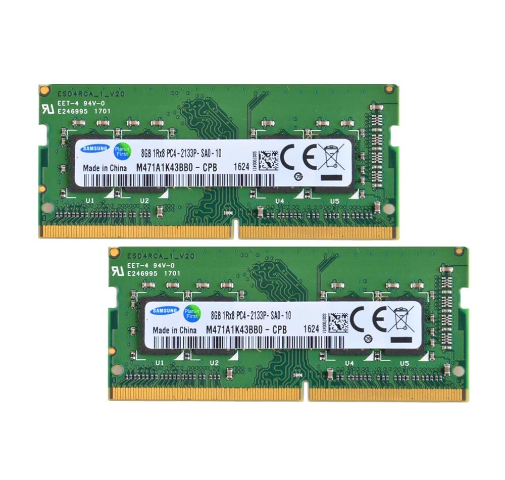 V*L様 Samsung DDR4 2133P 8GB メモリー 2枚セット Samsung 2x 8GB 1RX8 PC4-2133P DDR4 17000S 1.2V Laptop RAM Memory