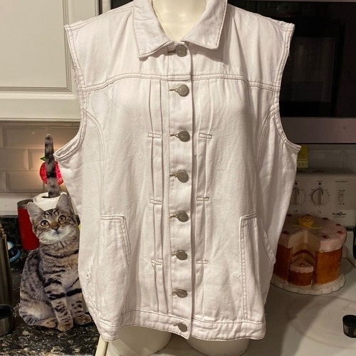 P Damen Suzanne Betro Jeansweste Größe 3X
