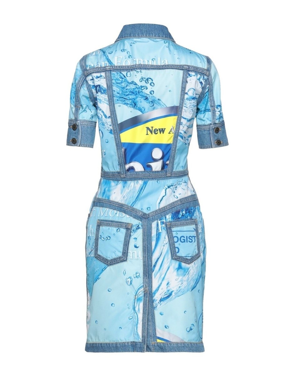 MOSCHINO シルク100% ライダース風ワンピース 青 M 春夏 s-l1200.jpg