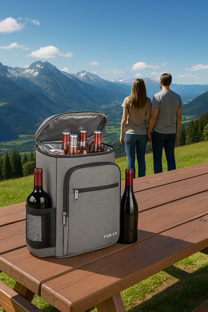 Lightweight Backpack with insulated cooler, leakproof