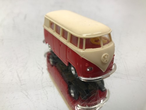 FALLER AMS 4843 VW VOLKSWAGEN T1 BUS BULLI -RED+WHITE L6.5cm- POOR - 439 - Picture 7 of 7