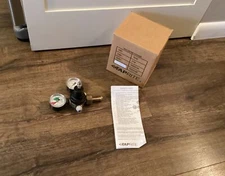 NEW CO2 REGULATOR, TAPRITE TC5741HP, 1/4" BARB CONNECTION DUAL GAUGE TANK MOUNT