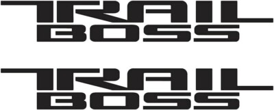 Decal Mods Pegatina De Repuesto Trail Boss Para Chevy Silverado Troquelado (2019-2024) Lado De La Cama 1500 2500 HD (juego De 2) Azul - CBLU