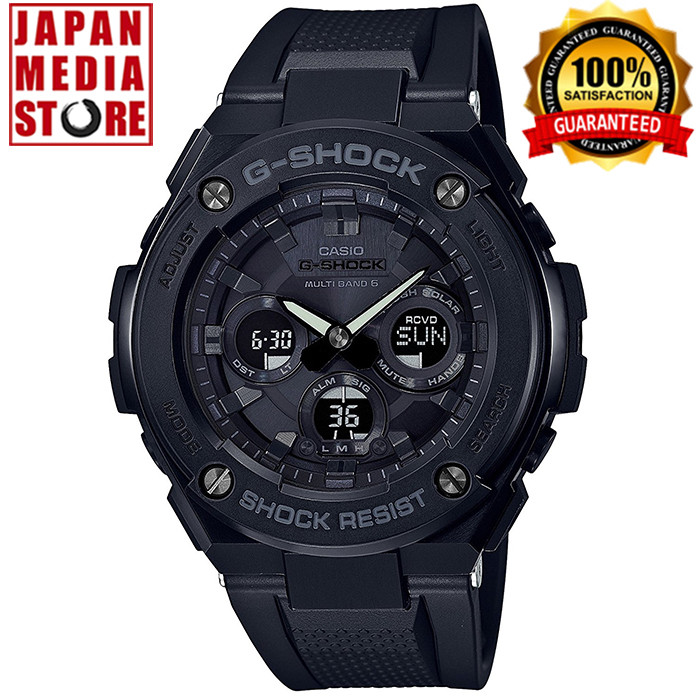 CASIO G-SHOCK GST-W300Gブラック【ジャンク品】 G-SHOCK Gショック Gスチール G-STEEL 電波 ソーラー 腕時計