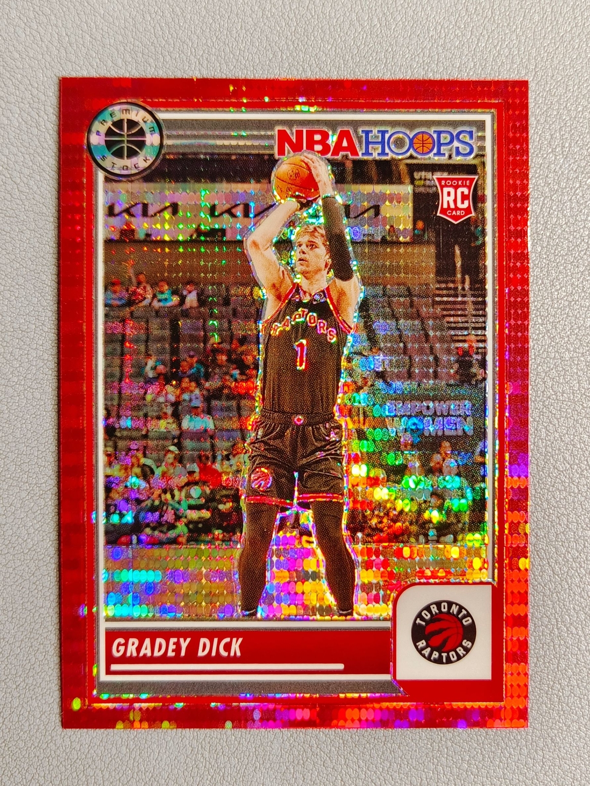 2023-24 Hoops Premium Stock Gradey Dick Red Pulsar Prizm Rookie RC #251