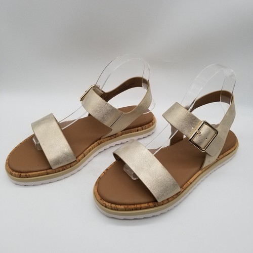 Sandalias B-52 By Bullboxer para mujer doradas de imitación de cuero talla 8 - Imagen 3 de 7