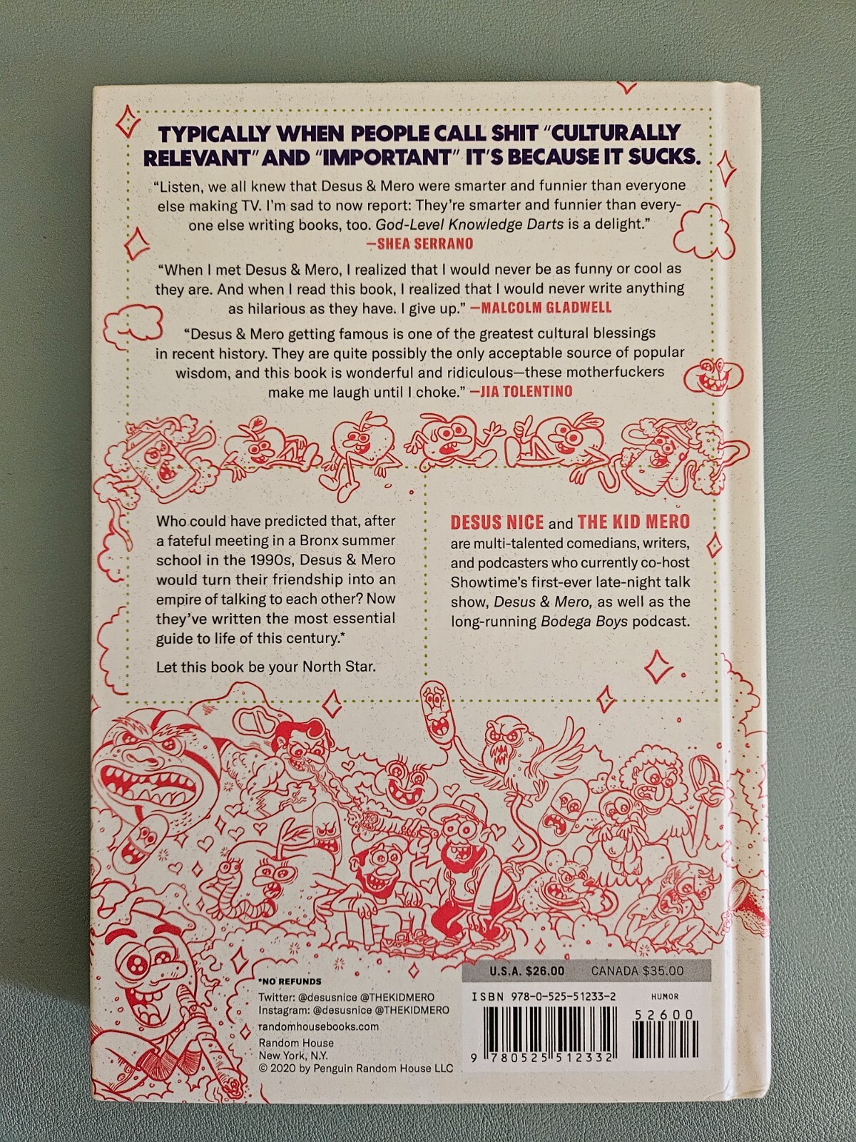 "God-Level Knowledge Darts : Life Lessons from the Bronx" by Desus & Mero, new