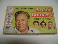 Vintage Milton Bradley ARCHIE BUNKER'S Card Game, All In The Family, TV Show