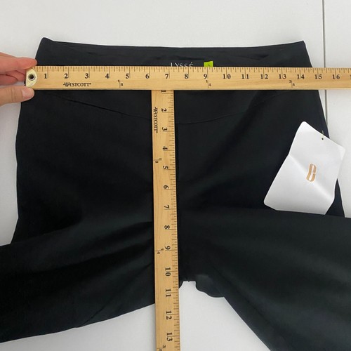 Lysse Low Rise Ankle Leggings Size Small Black Rayon Twill Sample - Picture 8 of 10