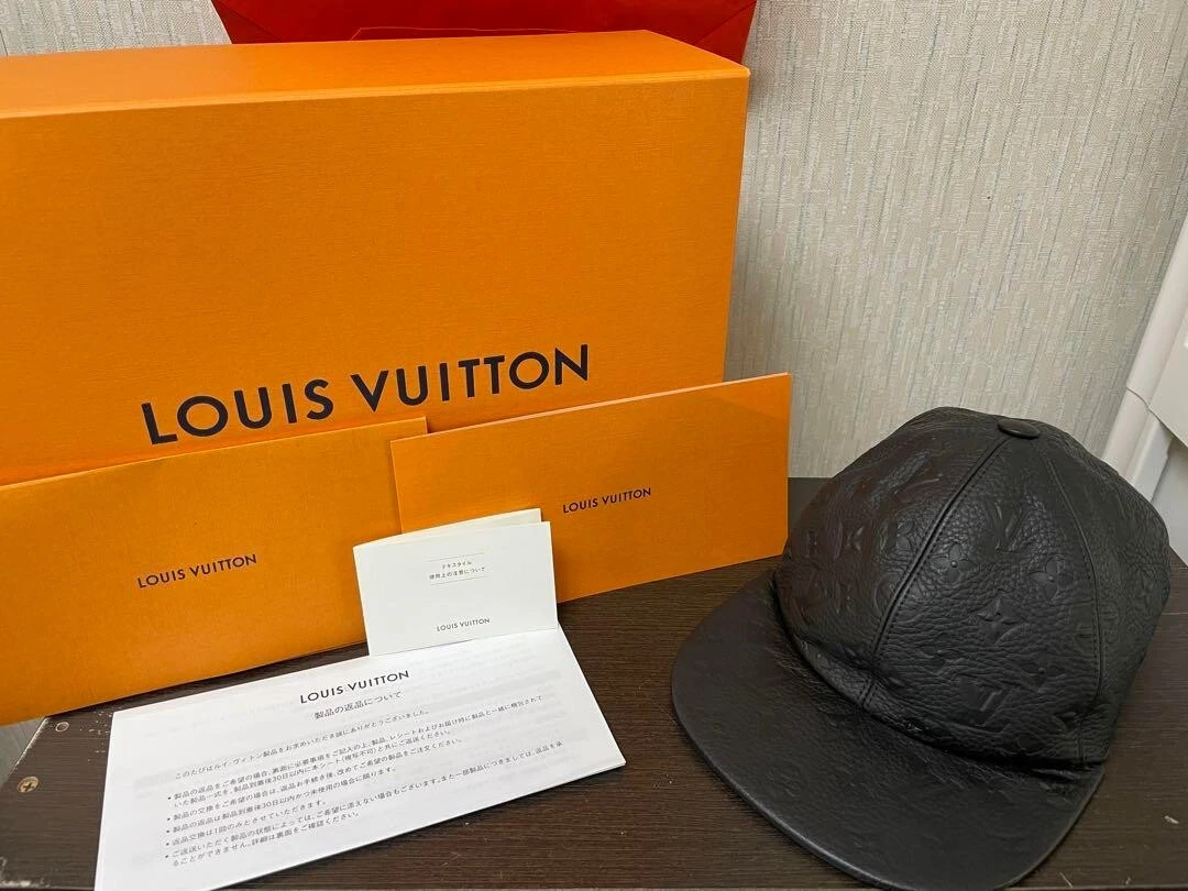 leather louis vuitton cap