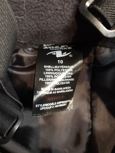 Youth Unisex Size 10 Snow Pants Overall Straps Athletic Works EUC - Picture 5 of 7