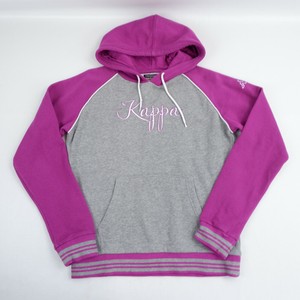 Kappa sudadera con capucha para mujer Grande Big Logo Jersey Sudadera Gris  Púrpura Suéter | eBay