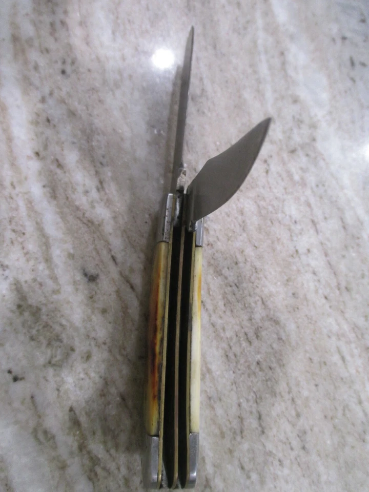 Double Blade Elk Horn 2" Knife by Taylor Cutlery - Image 4 of 4