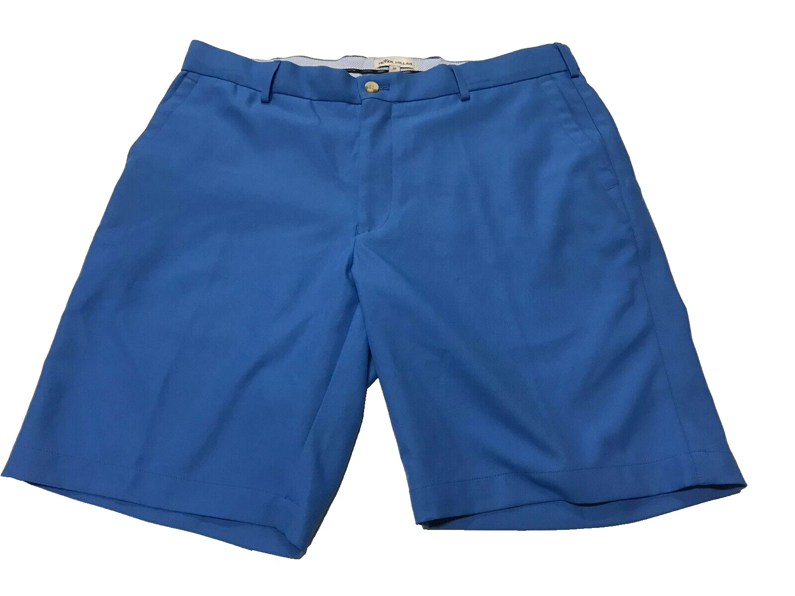 Peter Millar Chino Shorts Golf Golfing - Blue - Men's Size 35