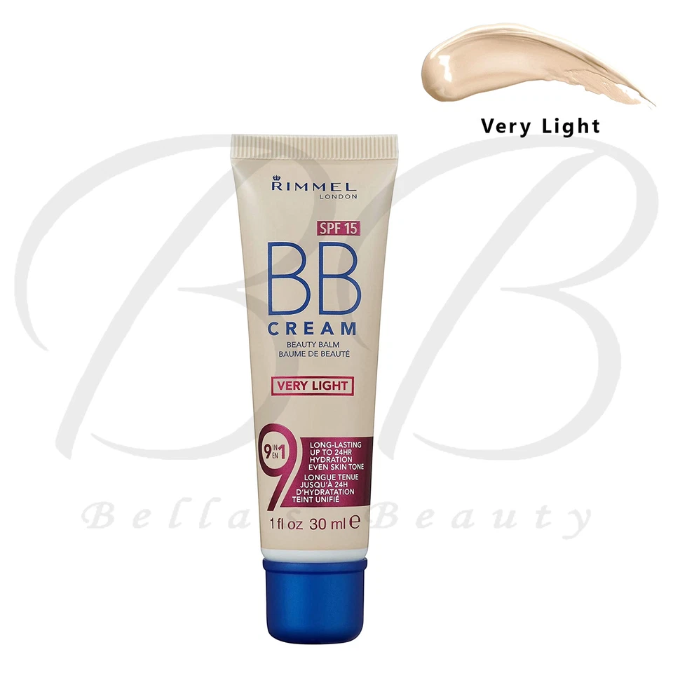 RIMMEL BB Cream 9-in-1 Lightweight Formula Brightening Effect SPF15 30ml *NEW*
