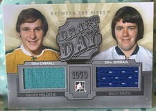 GILLES MELOCHE BILLY SMITH 2012-13 In The Game Between Pipes Draft Day Relics