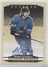 2022-23 Upper Deck Parkhurst Champions Auto Alexander Barabanov #163 Auto 0b1z