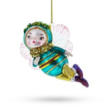 Enchanting Fairy Baby Blown Glass Ornament