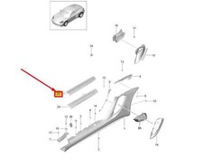 PORSCHE 718 CAYMAN 982 Einstiegsleiste vorne rechts 981504468281E0 NEU ORIGINAL