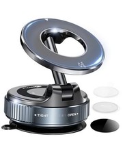 Vacuum Magnetic Phone Holders for Your Car 2026 Suction Cup Phone Mount Black