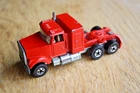 Vintage 1982 Hot Wheels White Steering Rigs Semi Truck Red Sleeper Hong Kong