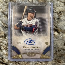 RYAN JEFFERS 2021 Topps Tier One Break Out Autograph Auto Rookie #/300 Twins