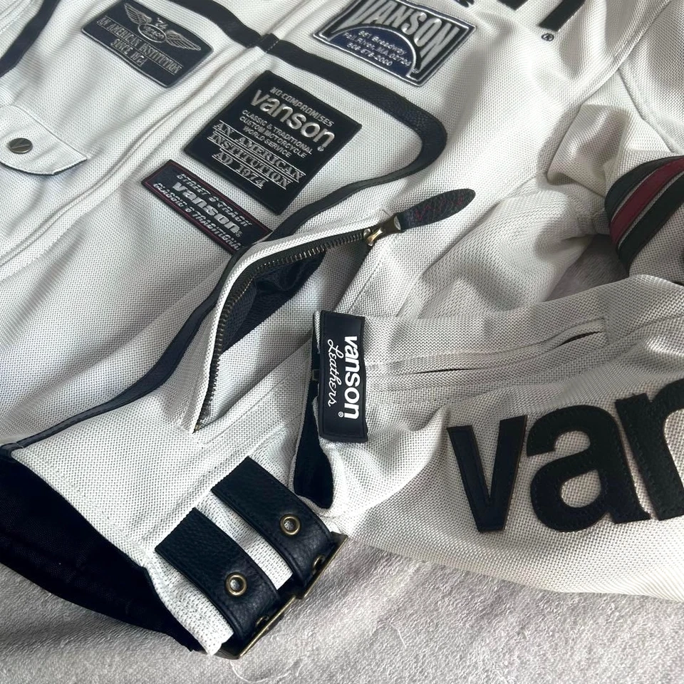 NEW VANSON ONE STAR VS25105S 2XL Mesh Riders Jacket Japan - Image 3 of 4