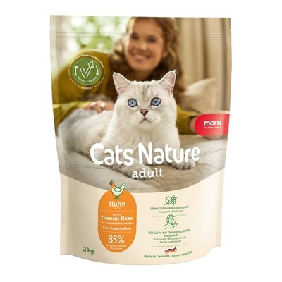 MERA Cats Nature Huhn Premium Trockenfutter 400g Getreidefrei Zuckerfrei Adult