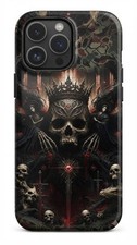 Gothic Skeleton Dragon Dark Skulls Camo Phone MagSafe Tough Case For Iphone