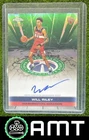 Will Riley RC 2025-26 Topps Chrome 63/99 Certified Auto Rookies Green Wizards