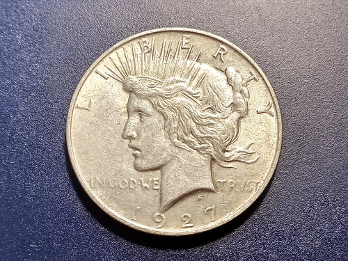 Nice AU 1927-D U.S. Peace Dollar